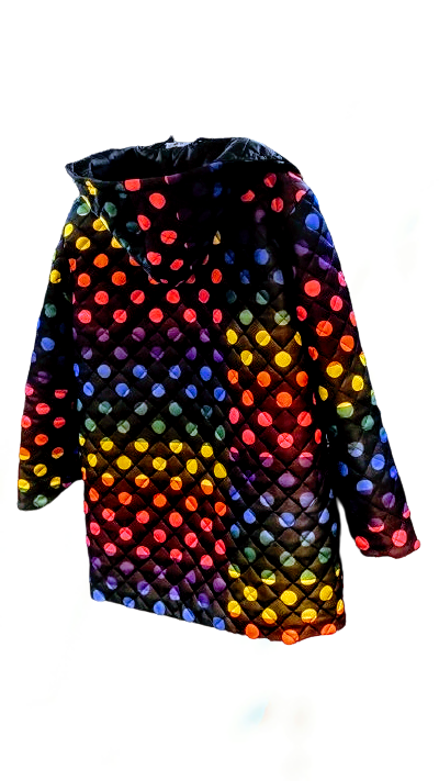 Puffer Coat with Dots for Men - Velmoft