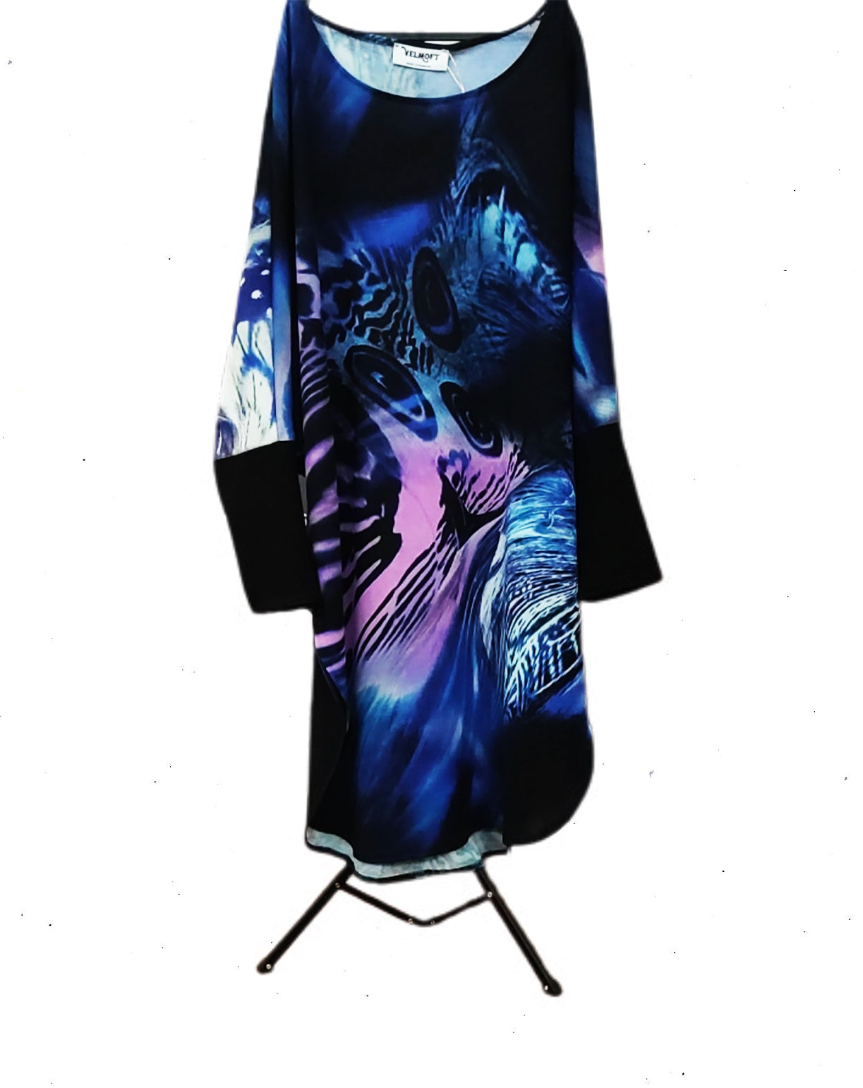 Long-Sleeved Poncho Blouse - Velmoft