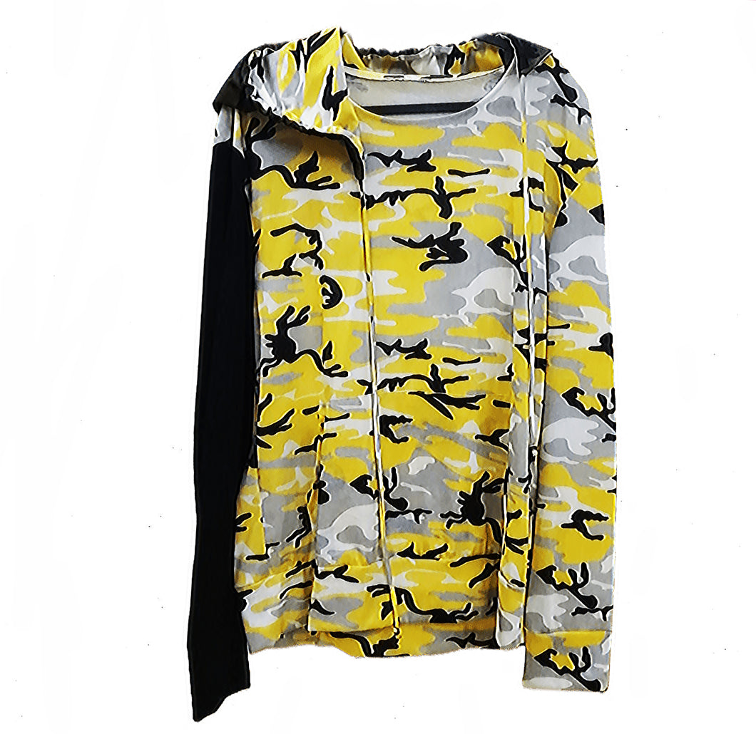 Army Print Hoodie