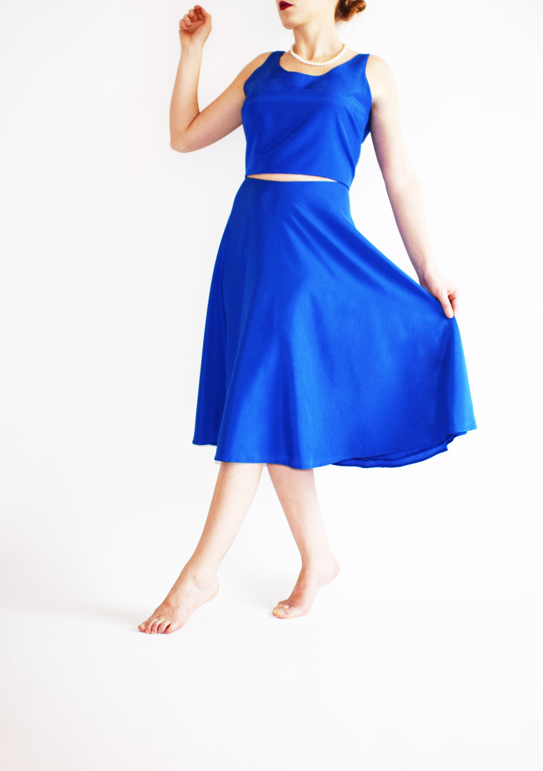 Anahi Royal Blue Skirt - Velmoft