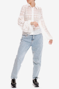White Lace Blouse