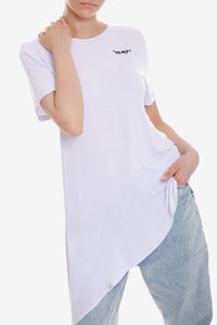 Asymmetric White T-Shirt