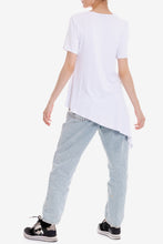 Load image into Gallery viewer, Asymmetric White T-Shirt