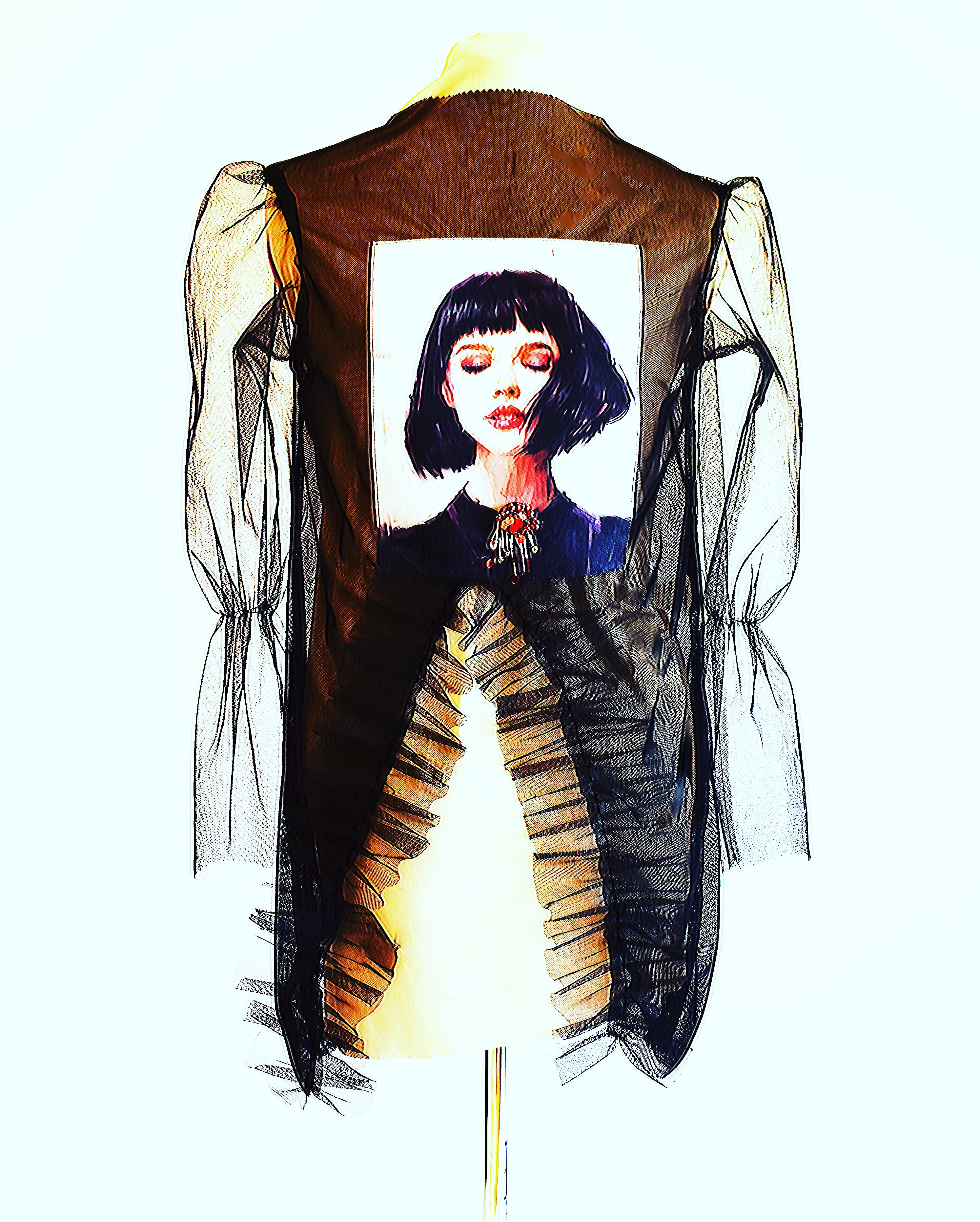 Woman in Black Blouse - Velmoft