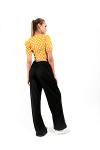 Yellow Top with White Dots - Velmoft