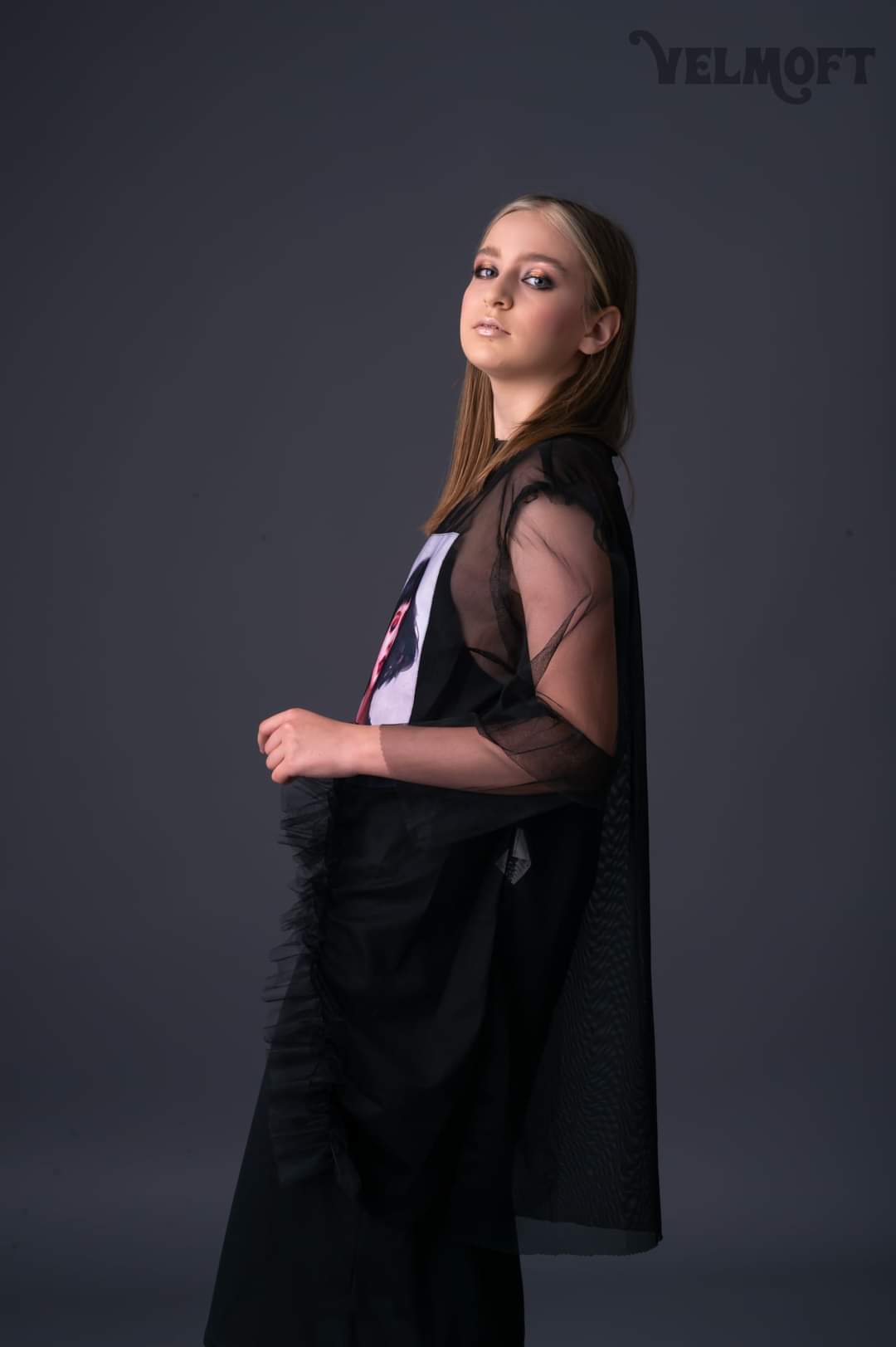 Woman in Black Blouse