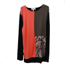 Load image into Gallery viewer, Black and Orange Blouse