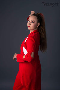 Red Cut Out Trench